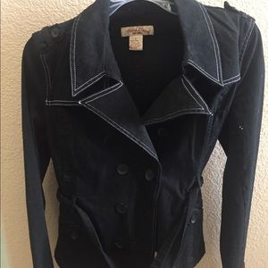 Black belted blazer
